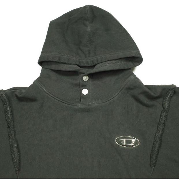 DIESEL x THUG CLUB ディーゼル サグクラブ 25AW 別注 S-THUG-HOODIE / 93RA スウェットプルオーバーパーカー P01579-0SPCF L BLACK |  | 03