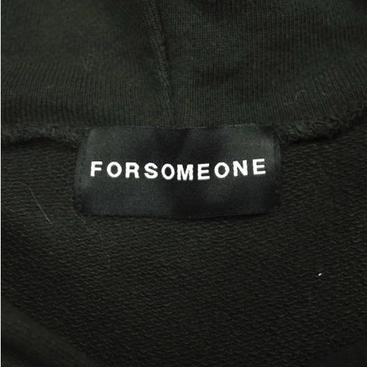 FORSOMEONE フォーサムワン 24AW 日本製 FO LAYERED SWEAT HOODIE レイヤードスウェットジップパーカー 78000968 50 BLACK 裏毛 トップス |  | 06
