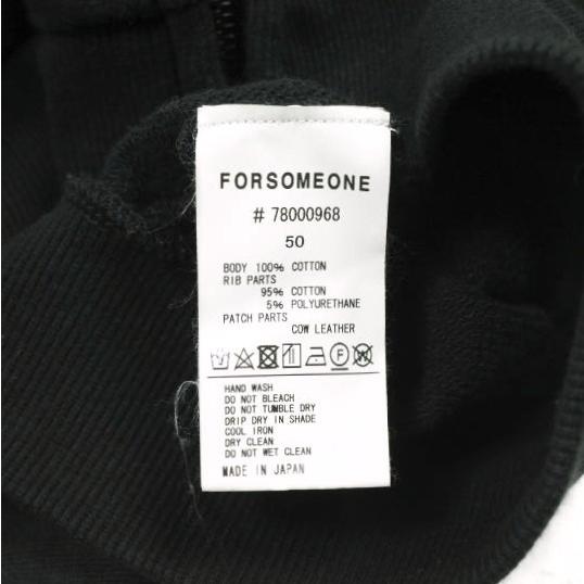FORSOMEONE フォーサムワン 24AW 日本製 FO LAYERED SWEAT HOODIE レイヤードスウェットジップパーカー 78000968 50 BLACK 裏毛 トップス |  | 07