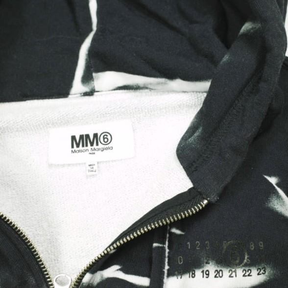 MM6 Maison Margiela 23AW メンズ ブリーチ加工 スウェットジップパーカー S52GU0210 S25603 XXL BLACK メゾンマルジェラ 定価113,300円 |  | 07