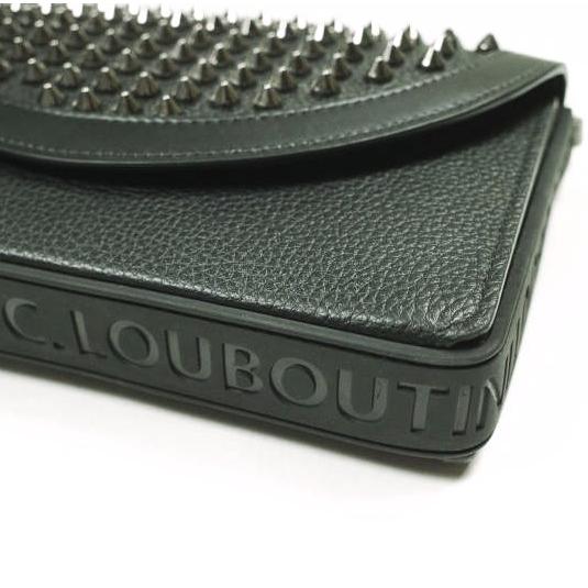 新品 Christian Louboutin クリスチャンルブタン EXPLORAFUNK WALLET エクスプローラーファンク スタッズショルダーバッグ BLACK/RED |  | 05