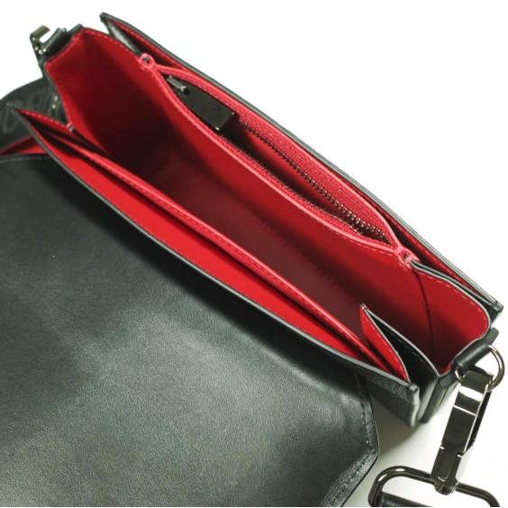 新品 Christian Louboutin クリスチャンルブタン EXPLORAFUNK WALLET エクスプローラーファンク スタッズショルダーバッグ BLACK/RED |  | 09