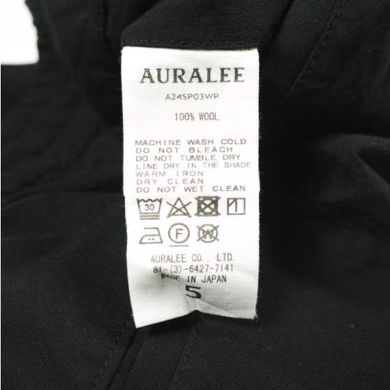 AURALEE オーラリー 24SS 日本製 HIGH COUNT WOOL POPLIN PANTS ハイ