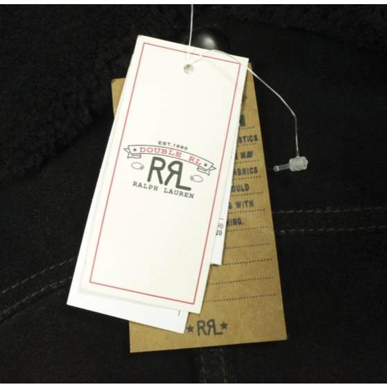 新品 RRL ダブルアールエル 26SS シアリングカラー スエードウエスタンジャケット M Black Double RL レザージャケット 定価508,200円 |  | 03