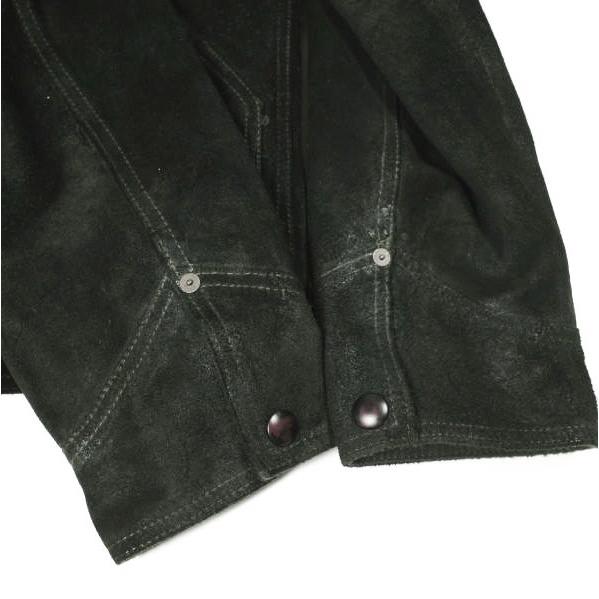 新品 RRL ダブルアールエル 26SS シアリングカラー スエードウエスタンジャケット M Black Double RL レザージャケット 定価508,200円 |  | 06