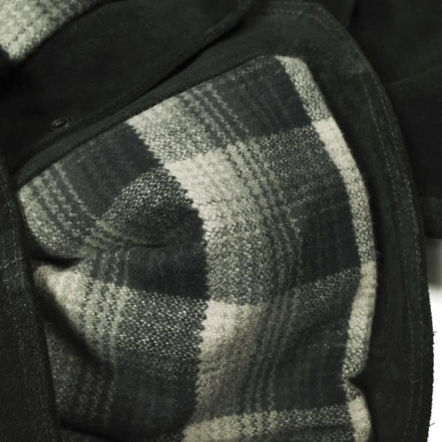 新品 RRL ダブルアールエル 26SS シアリングカラー スエードウエスタンジャケット M Black Double RL レザージャケット 定価508,200円 |  | 08