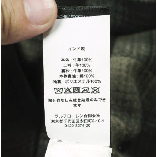 新品 RRL ダブルアールエル 26SS シアリングカラー スエードウエスタンジャケット M Black Double RL レザージャケット 定価508,200円 |  | 09