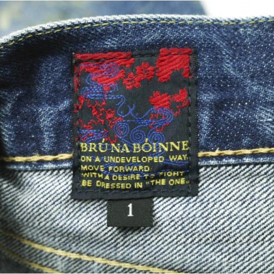BRU NA BOINNE ブルーナボイン 日本製 落書きペイントデニムショーツ 1 Indigo ハケ ペンキ ショートパンツ ボタンフライ ボトムス g26645 |  | 02