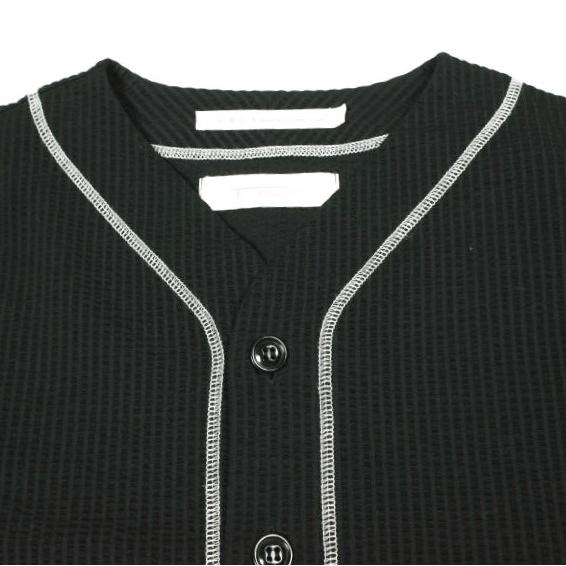 CURLY x rroomm カーリー ルーム 別注 日本製 シアサッカー ベースボールシャツ 1(S) BLACK トップス g26646 |  | 03