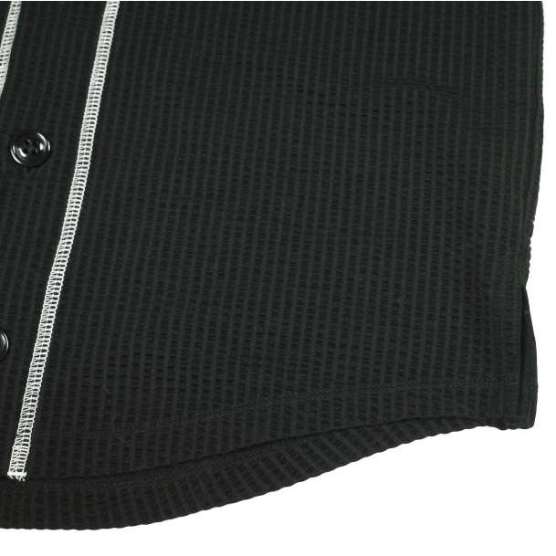 CURLY x rroomm カーリー ルーム 別注 日本製 シアサッカー ベースボールシャツ 1(S) BLACK トップス g26646 |  | 05