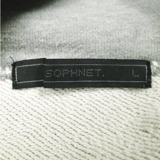 SOPHNET. ソフネット ALPHABET PULL OVER SWEAT PARKA アルファベットロゴ スウェットプルオーバーパーカー SOPH-150163 L GRAY HOODIE |  | 02