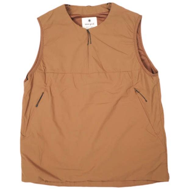 snow peak スノーピーク 2L Octa Vest 中綿プルオーバーベスト SW-19AU002 M(JPN) Brown ノーカラー アウター g26656 | 