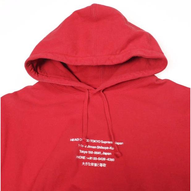 SUPREME シュプリーム 19AW カナダ製 HQ Hooded Sweatshirt 裏起毛 プルオーバーパーカー XL RED フーデッドスウェットシャツ トップス |  | 03