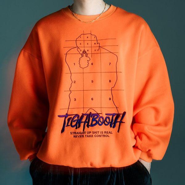 TIGHTBOOTH PRODUCTION タイトブースプロダクション 23AW REVENGE MAN CREW SWEAT リベンジマン 裏起毛 クルーネックスウェット L ORANGE |  | 02