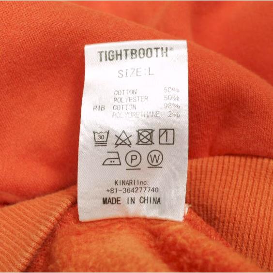 TIGHTBOOTH PRODUCTION タイトブースプロダクション 23AW REVENGE MAN CREW SWEAT リベンジマン 裏起毛 クルーネックスウェット L ORANGE |  | 08