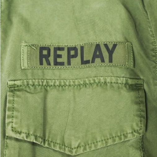 REPLAY リプレイ ワッペン付き M-65 ミリタリージャケット M8822 .000.82714G L OLIVE アーミー ファティーグ アウター g26662 |  | 05
