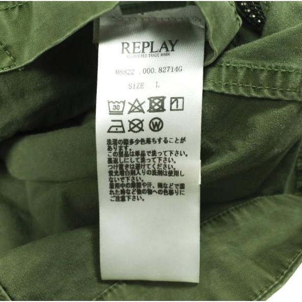 REPLAY リプレイ ワッペン付き M-65 ミリタリージャケット M8822 .000.82714G L OLIVE アーミー ファティーグ アウター g26662 |  | 09