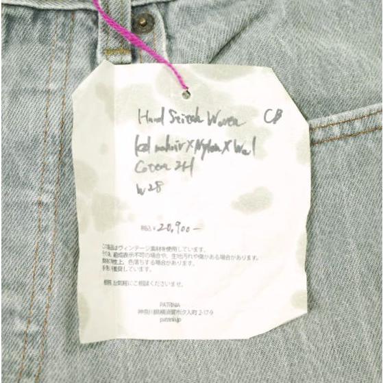 PATRINIA パトリニア Hand Stitched Denim Pants 作業工程2h LEVI'Sリメイク ハンドステッチデニムパンツ W28 BLACK ボタンフライ ジーンズ |  | 02
