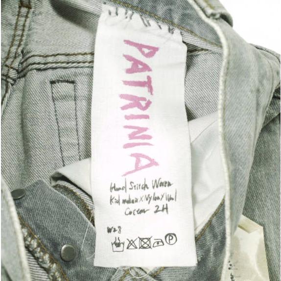 PATRINIA パトリニア Hand Stitched Denim Pants 作業工程2h LEVI'Sリメイク ハンドステッチデニムパンツ W28 BLACK ボタンフライ ジーンズ |  | 03