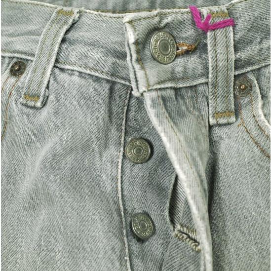 PATRINIA パトリニア Hand Stitched Denim Pants 作業工程2h LEVI'Sリメイク ハンドステッチデニムパンツ W28 BLACK ボタンフライ ジーンズ |  | 05