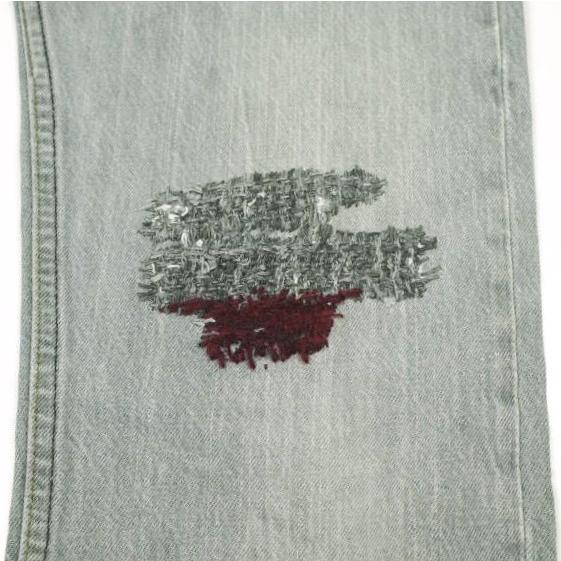 PATRINIA パトリニア Hand Stitched Denim Pants 作業工程2h LEVI'Sリメイク ハンドステッチデニムパンツ W28 BLACK ボタンフライ ジーンズ |  | 06
