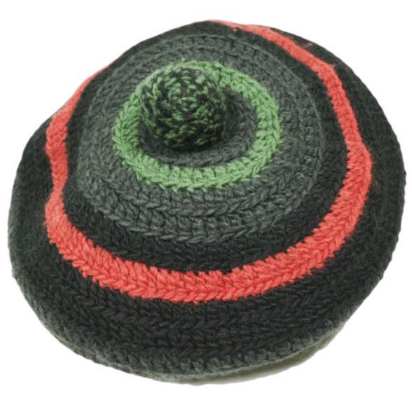 COMFORTABLE REASON コンフォータブルリーズン Stripe Tam O'Shanter Hat ニットタム ブラック/チャコール GOOFY CREATION ベレー帽 帽子 | 