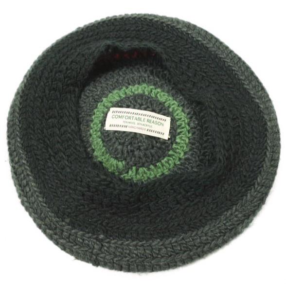 COMFORTABLE REASON コンフォータブルリーズン Stripe Tam O'Shanter Hat ニットタム ブラック/チャコール GOOFY CREATION ベレー帽 帽子 |  | 03