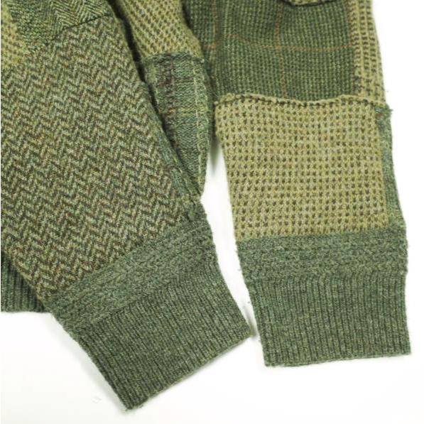 RRL ダブルアールエル 25AW パッチワークウールカシミヤセータージャケット MNRRSWE16820193 L Double RL ニット 定価326,700円 |  | 06
