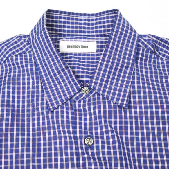 monkey time モンキータイム 26SS コットンクロップドシャツ 8311-1-000001 L NAVY 長袖 チェック ユナイテッドアローズ トップス g26677 |  | 04