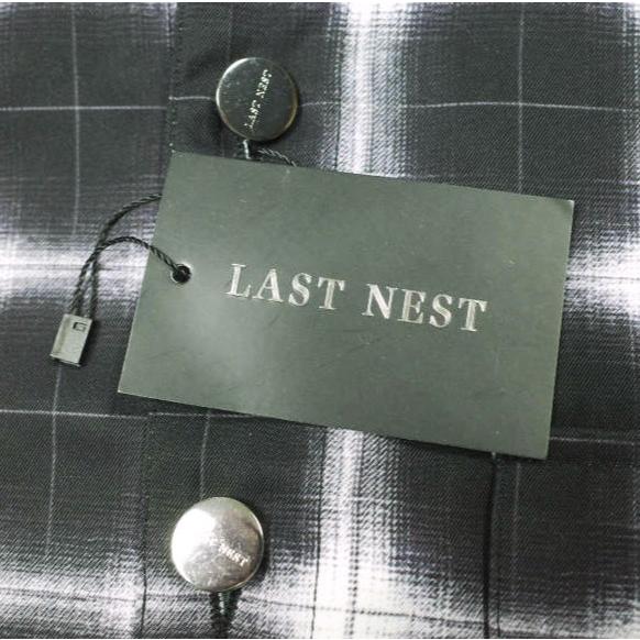 新品 LAST NEST ラストネスト 25AW Printed Flannel Shirts プリントフランネルシャツ M BLACK 長袖 チェック バックプリント g26692 |  | 04
