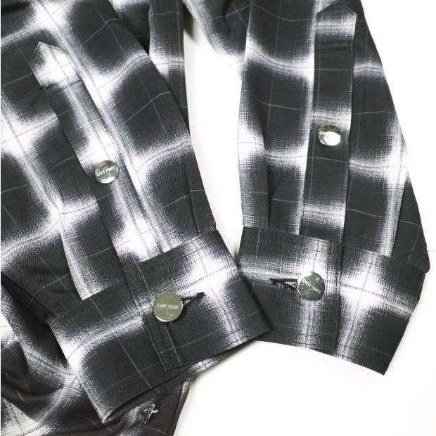 新品 LAST NEST ラストネスト 25AW Printed Flannel Shirts プリントフランネルシャツ M BLACK 長袖 チェック バックプリント g26692 |  | 06