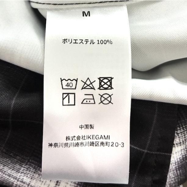新品 LAST NEST ラストネスト 25AW Printed Flannel Shirts プリントフランネルシャツ M BLACK 長袖 チェック バックプリント g26692 |  | 09