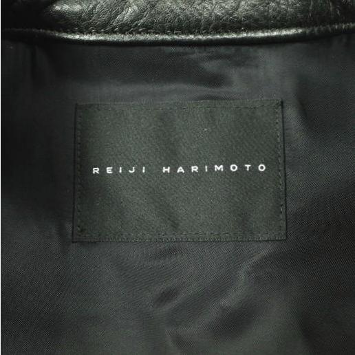 新品 REIJI HARIMOTO レイジハリモト 日本製 カウハイド レザーダブルライダースベスト 151V01900-01 34 BLACK ジレ 定価129,600円 g26694 |  | 06