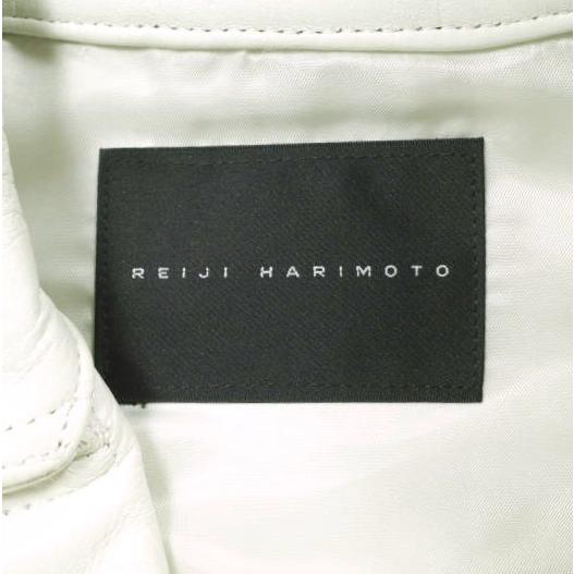 新品 REIJI HARIMOTO レイジハリモト 日本製 カウハイド レザーダブルライダースベスト 151V01900-01 36 WHITE ジレ 定価129,600円 g26695 |  | 07
