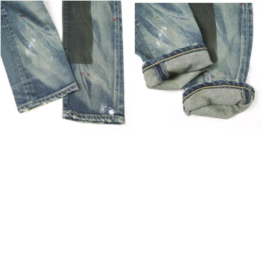 新品 NOVE ノーヴェ 日本製 Damaged Repaired Stretch Denim Pants skinny leg ダメージ＆リペア加工 スキニーデニムパンツ NPC-D024 28 |  | 09