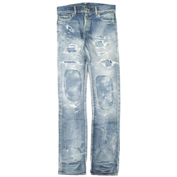 新品 NOVE ノーヴェ Damaged Repaired Stretch Denim Pants skinny leg ダメージ＆リペア加工 スキニーセルビッチデニムパンツ NRC-D028 28 | 