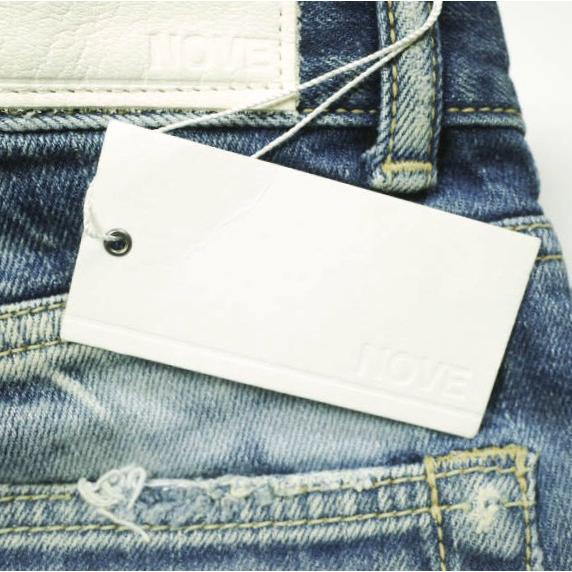 新品 NOVE ノーヴェ Damaged Repaired Stretch Denim Pants skinny leg ダメージ＆リペア加工 スキニーセルビッチデニムパンツ NRC-D028 28 |  | 02