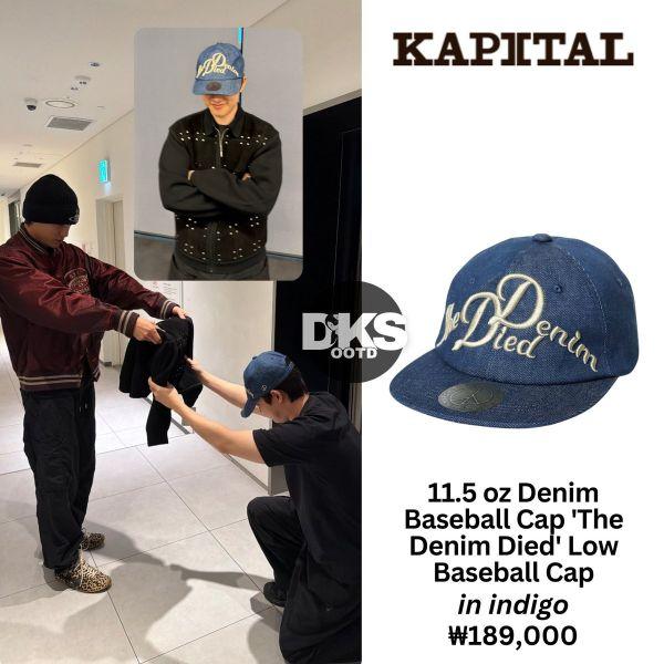 KAPITAL キャピタル 25SS 11.5ozデニムベースボールCAP(The Denim Died刺繍） K2503XH519 INDIGO 6パネル キャップ EXO ド・ギョンス着用 |  | 02