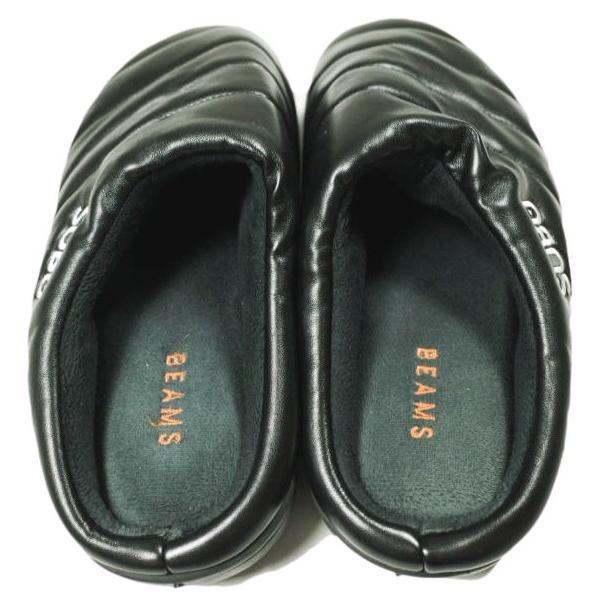 SUBU x BEAMS スブ ビームス 別注 フェイクレザー サンダル 2021 0(22cm-23.5cm) BLACK ダウン シューズ g26714 |  | 03