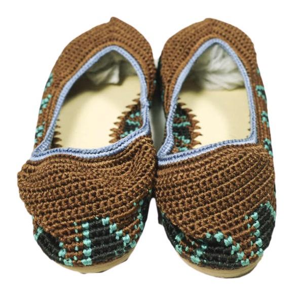 KASHURA カシュラ 25SS Ballerina Low クロシェ編み バレリーナシューズ 8(24cm) ALMOND BROWN バレエ スリッポン シューズ g26717 |  | 03