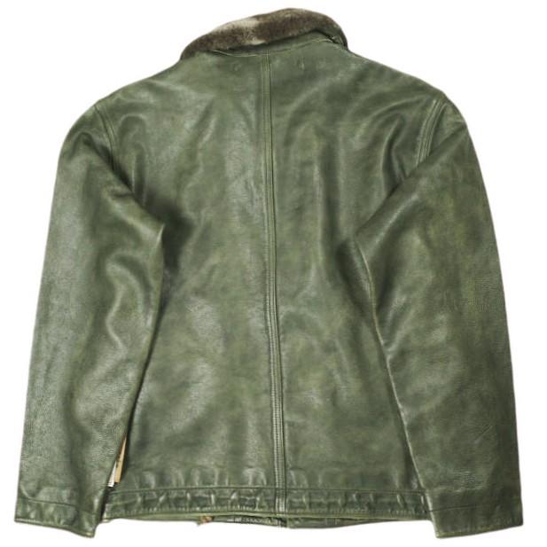 新品 RRL ダブルアールエル 26SS シアリングカラー レザージャケット MNRROTW16020194 782P05093001 S Olive Double RL N-1 デッキ |  | 01