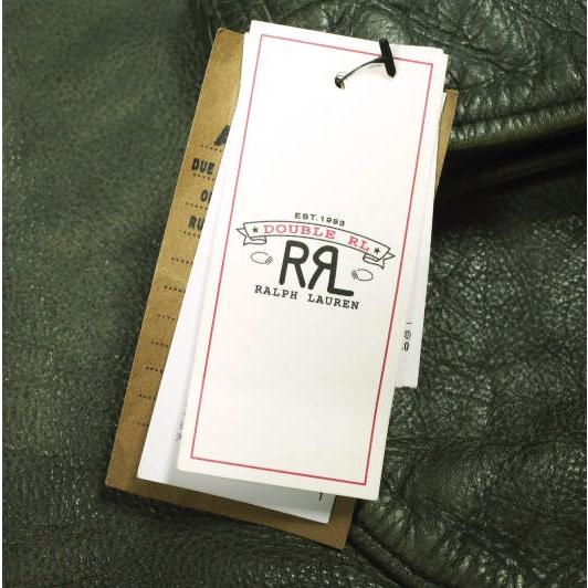 新品 RRL ダブルアールエル 26SS シアリングカラー レザージャケット MNRROTW16020194 782P05093001 S Olive Double RL N-1 デッキ |  | 04