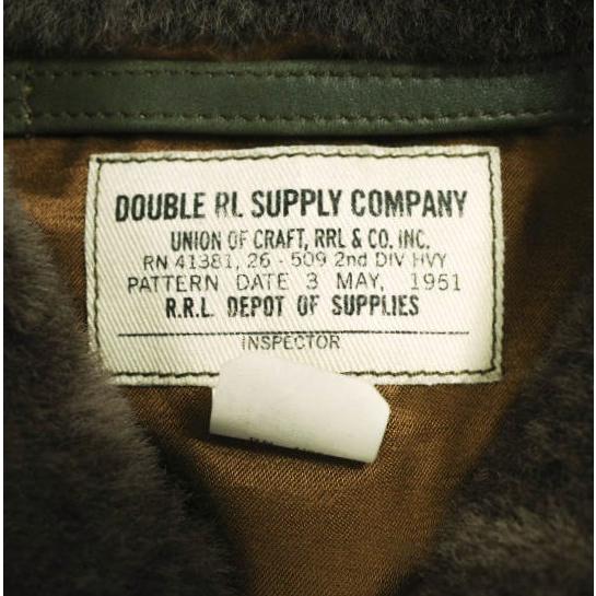 新品 RRL ダブルアールエル 26SS シアリングカラー レザージャケット MNRROTW16020194 782P05093001 S Olive Double RL N-1 デッキ |  | 05