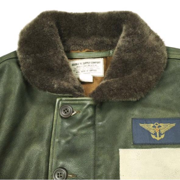 新品 RRL ダブルアールエル 26SS シアリングカラー レザージャケット MNRROTW16020194 782P05093001 S Olive Double RL N-1 デッキ |  | 06