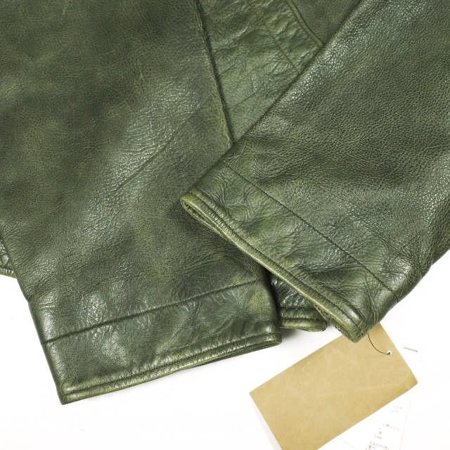 新品 RRL ダブルアールエル 26SS シアリングカラー レザージャケット MNRROTW16020194 782P05093001 S Olive Double RL N-1 デッキ |  | 08
