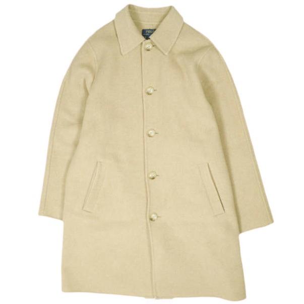 POLO RALPH LAUREN ポロ・ラルフローレン オーバーサイズ ダブルフェイス カーコート XS BEIGE ステンカラーコート 定価97,900円 アウター | 