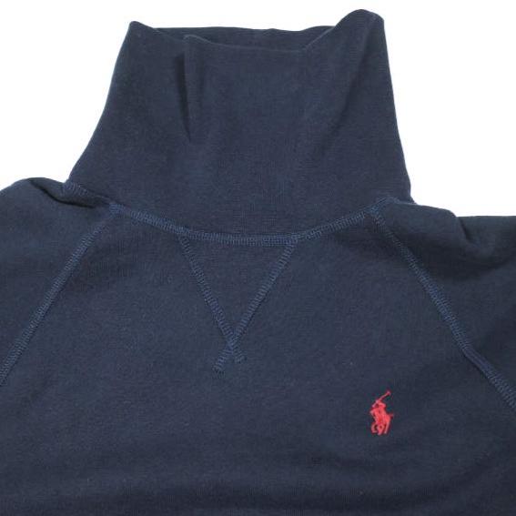 POLO RALPH LAUREN ポロ・ラルフローレン RL フリース タートルネック スウェットシャツ XS NAVY トレーナー ポニー刺繍 定価25,300円 |  | 04