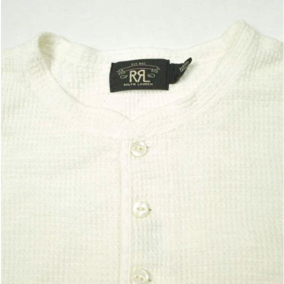 RRL ダブルアールエル ワッフルニット コットン ヘンリー 282663344001 １ NATURAL Double RL レディース サーマルカットソー トップス |  | 04