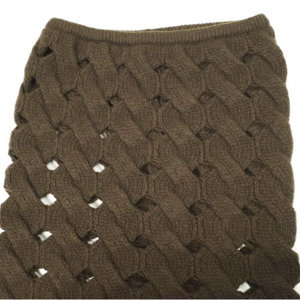 NKNIT ンニット 25AW holed cable knit skirt ホールドケーブルニットスカート N25AW-023 0 BROWN ボトムス g26729 |  | 04