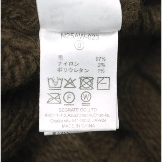 NKNIT ンニット 25AW holed cable knit skirt ホールドケーブルニットスカート N25AW-023 0 BROWN ボトムス g26729 |  | 07
